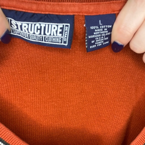Vintage Structure V-neck sweater. - Picture 4 of 4